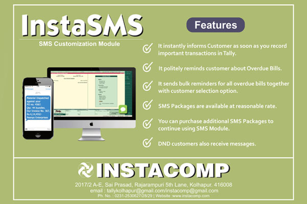 Instacomp Tally Customized Solution,Kolhapur